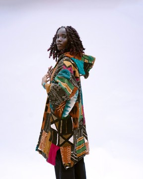 Dementor Reincarnate Patchwork Bogolan Cloak 035a (Pre-Order)