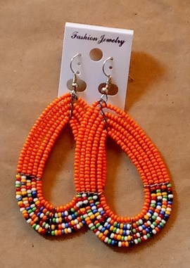 Boucles d'oreilles africaines / boucles d'oreilles maasaï / bijoux femmes / boucles d'oreilles faites à la main