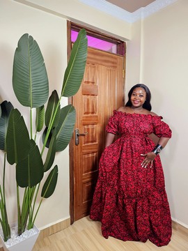 Off-Shoulder Maxi Dress