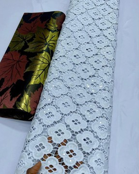 Sequin tissue cord lace   (5 yards )