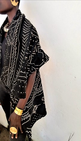 Afro kimono bogolan double dg1
