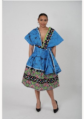 Ankara Infinity Midi Dress