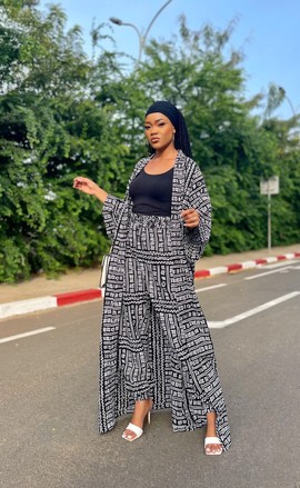 ZIGUIDJI trousers and kimono set