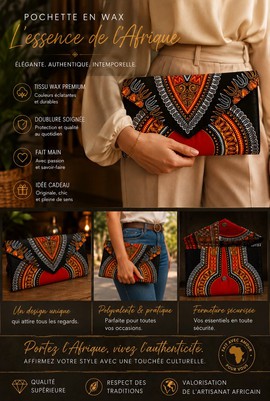 Pochette en wax