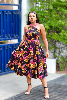 DIDI MIDAXI AFRICAN PRINT DRESS