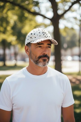 L'Essentiel Bogolan – Casquette Blanche Artisanale