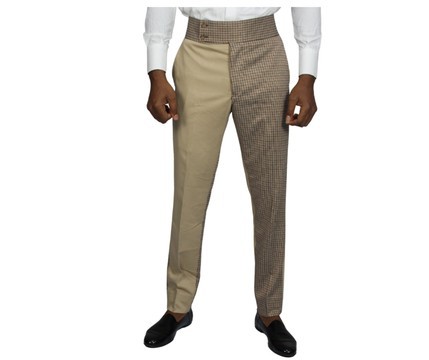 Patchwork Mens Pants, Beltless Pants, Mens Pants