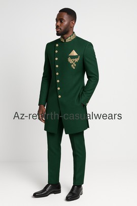 Safari jacket embroidered safari suit