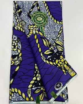 Original Embellished Super Wax Vlisco Hollandais fabric/ Dutch Wax/ Hollandais Wax