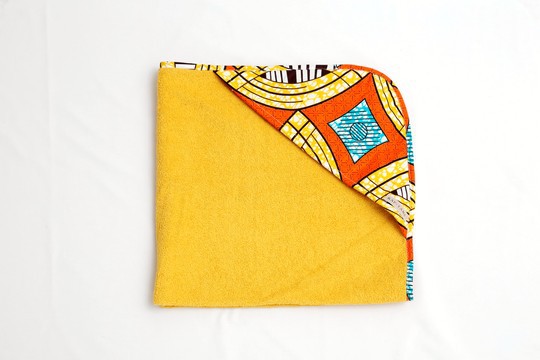 Wax Orange, Gold bath cape. Handmade