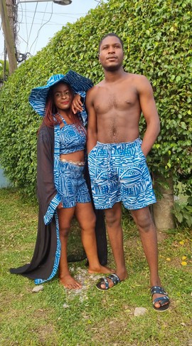 Couples swimsuit set