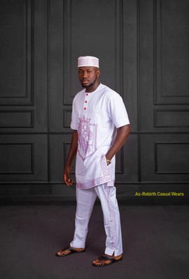Caftan homme caftan africain avec chapeau homme caftan en pierre