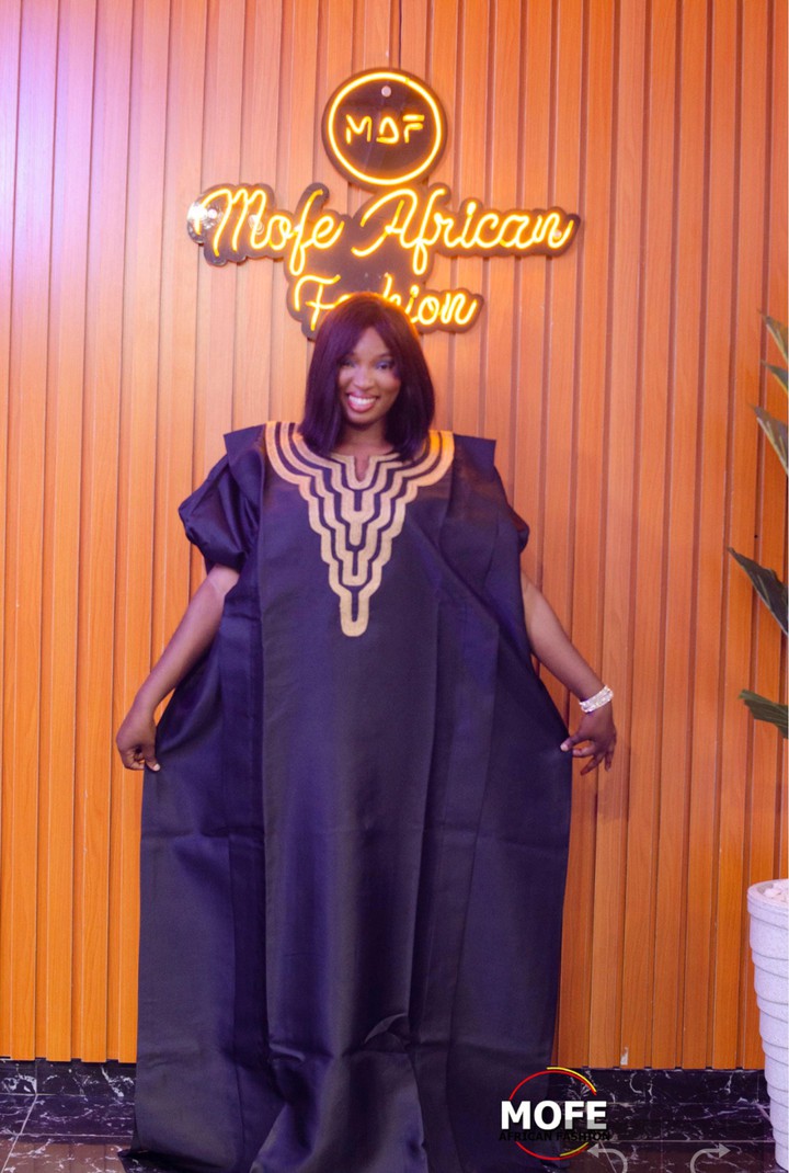 knee length dresses for ladies Striped Bubu Dress – African Maxi Heritage Style – Obioma Fashion- Buy  African Print main image 0