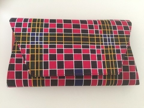 POCHETTE FEMME EN CUIR/WAX