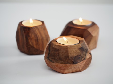 Tea light diamond cut unique candle holder/ home decor candle holders