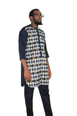 Floral Lined African Suit, African Men's Clothing, African Men's Wear, Suit, Traditional Clothing.