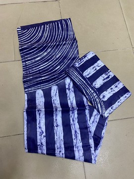 African Adire Eleko/ Handmade Nigerian Adire/ Quality Batik Fabric/  100% cotton/ Tie Dye Kampala