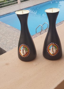 Maasai candle holders