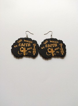 Boucles d'oreilles Afro Queen foi