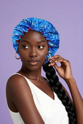 Reversible silk beanie / satin nightcap / hair accessories for women