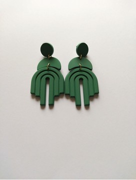 Boucles d'oreilles vertes