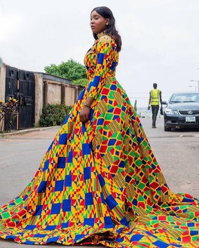 Long dress - Original Kente by amanboatfashion - Long dresses - ANKA