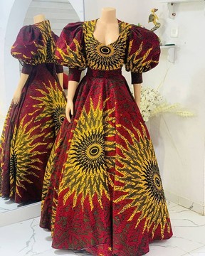 Robe longue imprimée Ankara, robe de bal africaine, vêtements pour femmes Ankara, robes africaines