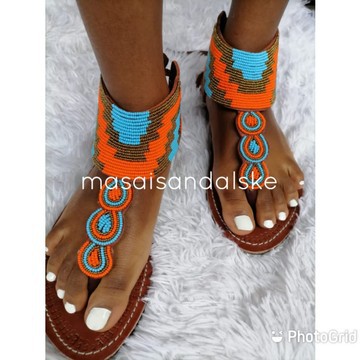Sandales de gladiateur, gladiateurs Masaï, sandales de gladiateur en perles Masai, sandales d'été, sandales pour femmes