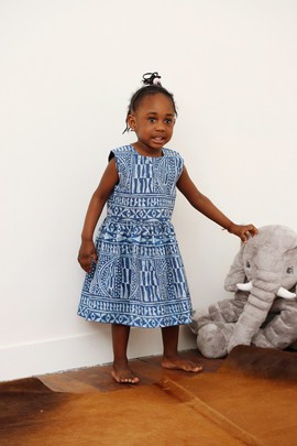 Robe Wax NDOP bleu. Fait Main.