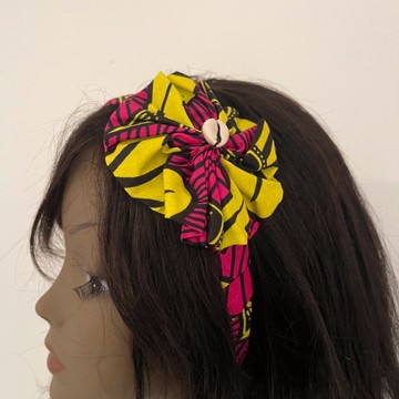 Handmade African Print Ankara Handmade Multicolor Bow Detail Colorful Headband
