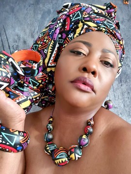 YEMOJA "L" bracelet in multicolored WAX fabric-pagnes