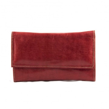 Original leather wallet Rouge