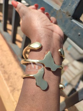 Bracelets en laiton africains, bracelets de manchette, bracelets de manchette en laiton