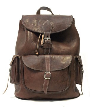 Handmade real natural leather satchel