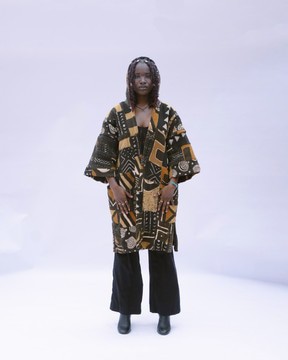Dementor Reincarnate Patchwork Bogolan Cloak 045 (Pre-Order)