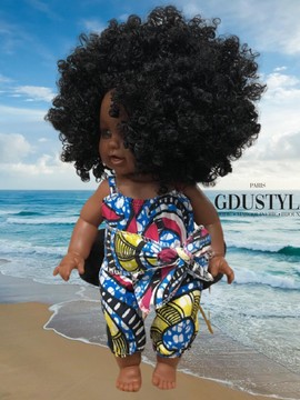 Black doll "Aline Sitoë"