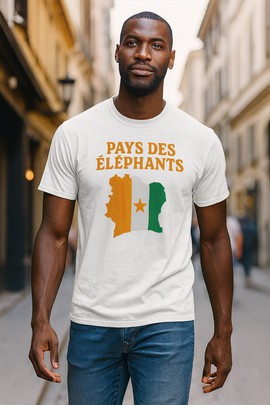 T-shirt - "Ivory Coast. Land of Elephants"