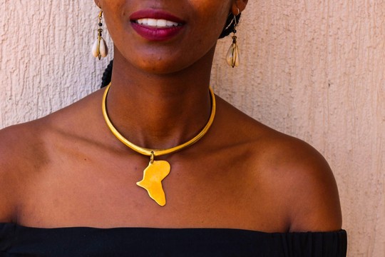Brass necklace, African necklace. Tribal necklace, Gift for her, Moms gift, One size fits all