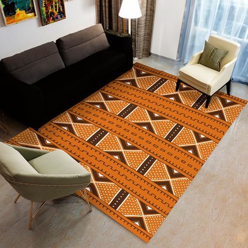 African Pattern Rugs | Area Floor Decor | Mud Cloth Print (LARGER SIZES AVAILABLE)