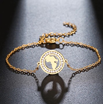 African map bracelet