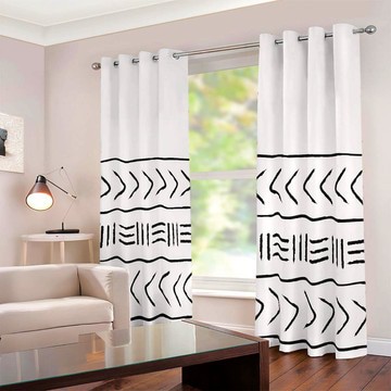 Cultural Unique Bath Mat White and Black Bathroom Rug (LARGER SIZES AVAILABLE)