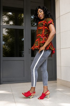 top african print, african tunic, african blouse, top ankara, african blouse