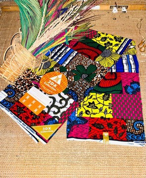tinu sweet color Ankara fabric 6yards