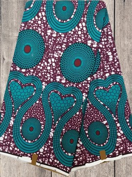 6 YARDS UNLIMITED EDITION WAX GOLD ANKARA FABRIC PATTERN: DISC