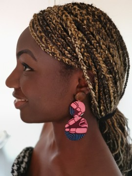 Wax earrings 3 levels "lili"