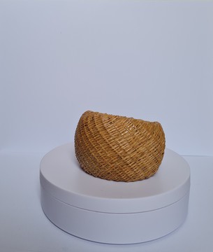 bracelet ouvrable en raphia naturel