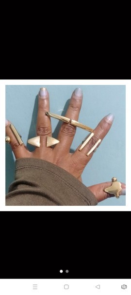 Brass rings, adjustable rings, African jewellery, handmade jewellery.