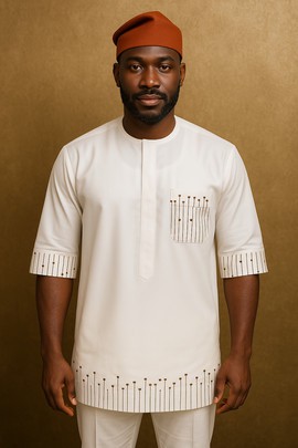 Embroidered men's kaftan men's Embroidered dashik