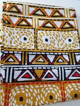 African Wax fabrics 100% cotton 45 cm "Bogolan"