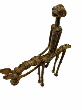 Cavalier Dogon en bronze